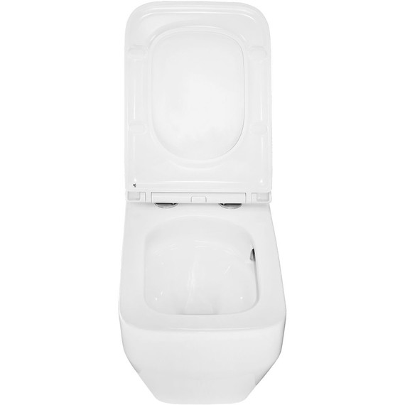 Унитаз подвесной безободковый Azario Moneo AZ-0062 UQ1 с тонкой крышкой микролифт (Система смыва торнадо) - 6 Унитаз подвесной безободковый Azario Moneo AZ-0062 UQ1 с тонкой крышкой микролифт (Система смыва торнадо) фото 6