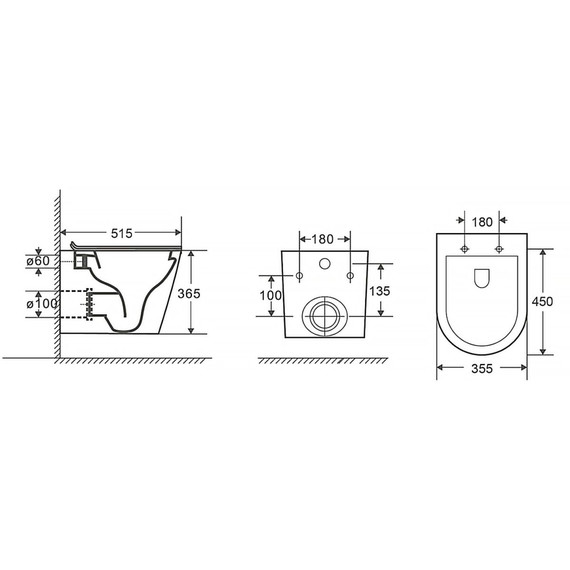 Унитаз подвесной безободковый Azario Moneo AZ-0062 UQ1 с тонкой крышкой микролифт (Система смыва торнадо) - 13 Унитаз подвесной безободковый Azario Moneo AZ-0062 UQ1 с тонкой крышкой микролифт (Система смыва торнадо) фото 13