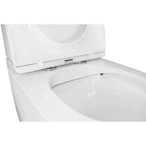 Унитаз-компакт безободковый Azario Lander AZ-1299A с тонкой крышкой микролифт - 9 Унитаз-компакт безободковый Azario Lander AZ-1299A с тонкой крышкой микролифт фото 9