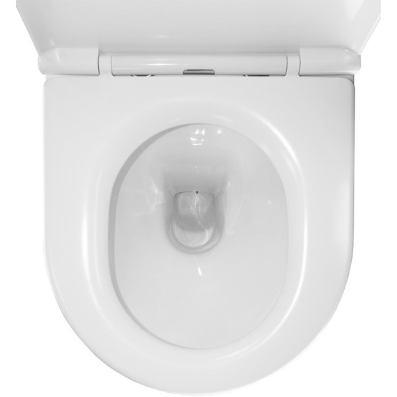 Унитаз-компакт безободковый Azario Lander AZ-1299A с тонкой крышкой микролифт - 3 Унитаз-компакт безободковый Azario Lander AZ-1299A с тонкой крышкой микролифт фото 3