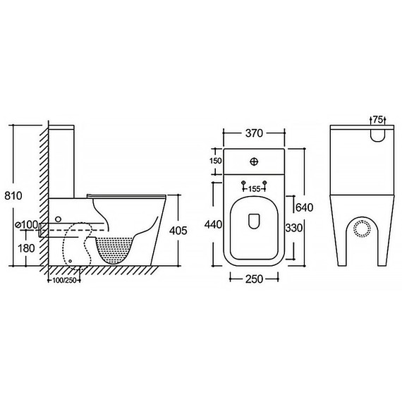 Унитаз-компакт безободковый Azario Black King AZ-8303-D с тонкой крышкой микролифт, чёрный матовый - 16 Унитаз-компакт безободковый Azario Black King AZ-8303-D с тонкой крышкой микролифт, чёрный матовый фото 16