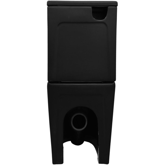 Унитаз-компакт безободковый Azario Black King AZ-8303-D с тонкой крышкой микролифт, чёрный матовый - 4 Унитаз-компакт безободковый Azario Black King AZ-8303-D с тонкой крышкой микролифт, чёрный матовый фото 4