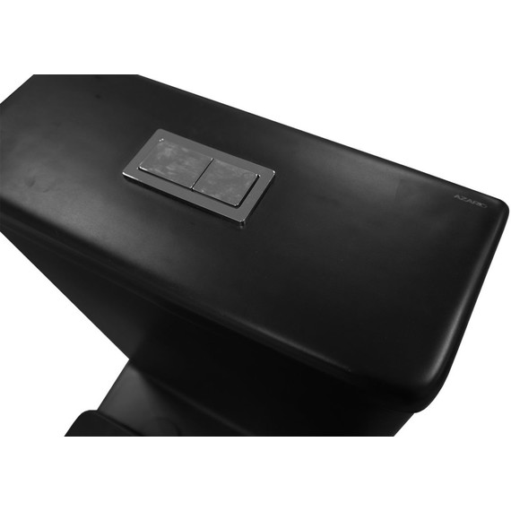 Унитаз-компакт безободковый Azario Black King AZ-8303-D с тонкой крышкой микролифт, чёрный матовый - 6 Унитаз-компакт безободковый Azario Black King AZ-8303-D с тонкой крышкой микролифт, чёрный матовый фото 6