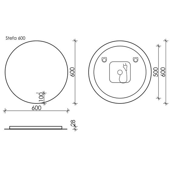 Зеркало Sancos Sfera 60 см SF600 - 4 Зеркало Sancos Sfera 60 см SF600 фото 4