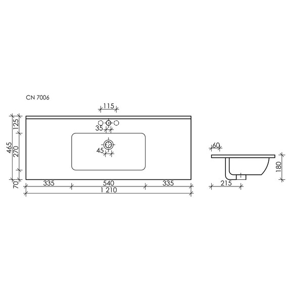 Тумба подвесная с раковиной Sancos Libra 120 см LB120-1W (раковина Element CN7006MB) - 9 Тумба подвесная с раковиной Sancos Libra 120 см LB120-1W (раковина Element CN7006MB) фото 9