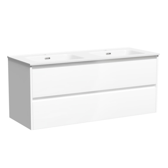 Тумба подвесная с раковиной Sancos Libra 120 см LB120-2W (раковина Element CN7004) - 2 Тумба подвесная с раковиной Sancos Libra 120 см LB120-2W (раковина Element CN7004) фото 2