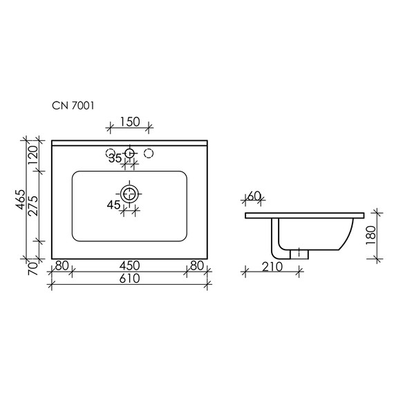 Тумба подвесная с раковиной Sancos Libra 60 см LB60ECH, дуб чарльстон (раковина Element CN7001MB) - 9 Тумба подвесная с раковиной Sancos Libra 60 см LB60ECH, дуб чарльстон (раковина Element CN7001MB) фото 9