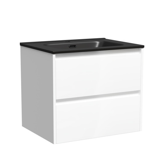 Тумба подвесная с раковиной Sancos Libra 60 см LB60W (раковина Element CN7001MB) - 2 Тумба подвесная с раковиной Sancos Libra 60 см LB60W (раковина Element CN7001MB) фото 2