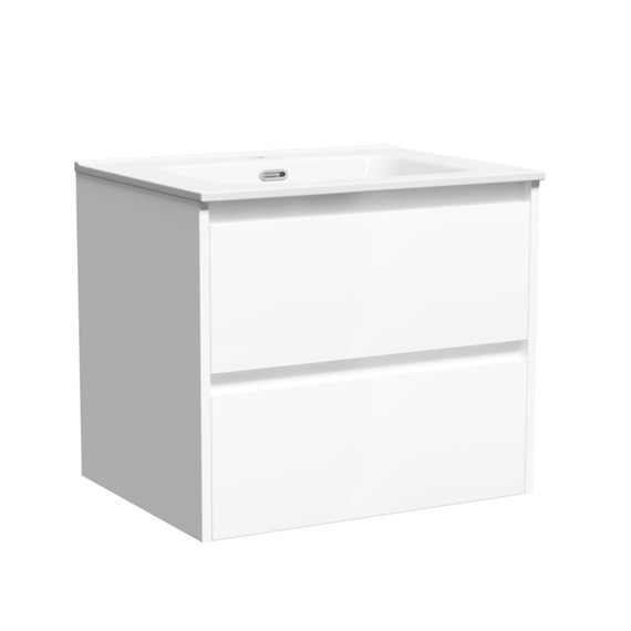 Тумба подвесная с раковиной Sancos Libra 60 см LB60W (раковина Element CN7001) - 2 Тумба подвесная с раковиной Sancos Libra 60 см LB60W (раковина Element CN7001) фото 2