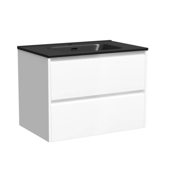 Тумба подвесная с раковиной Sancos Libra 70 см LB70W (раковина Element CN7007MB) - 2 Тумба подвесная с раковиной Sancos Libra 70 см LB70W (раковина Element CN7007MB) фото 2