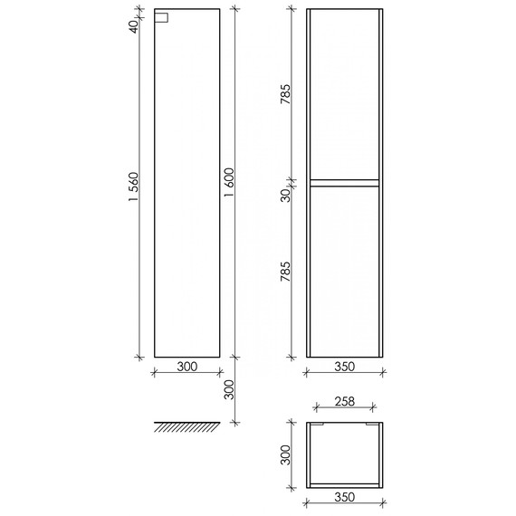 Пенал подвесной Sancos Libra 35 см PLB35W - 10 Пенал подвесной Sancos Libra 35 см PLB35W фото 10