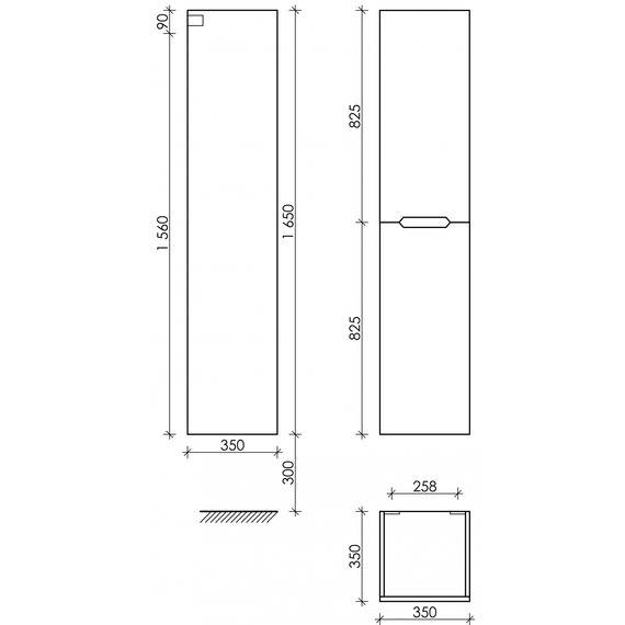 Пенал подвесной Sancos Norma 2.0 35 см PNR2.035W - 5 Пенал подвесной Sancos Norma 2.0 35 см PNR2.035W фото 5
