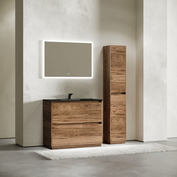 Тумба напольная с раковиной-столешницей Sancos Libra Floor 100 см LB100FECH, дуб чарльстон (раковина Element CN7003MB) - 7 Тумба напольная с раковиной-столешницей Sancos Libra Floor 100 см LB100FECH, дуб чарльстон (раковина Element CN7003MB) фото 7