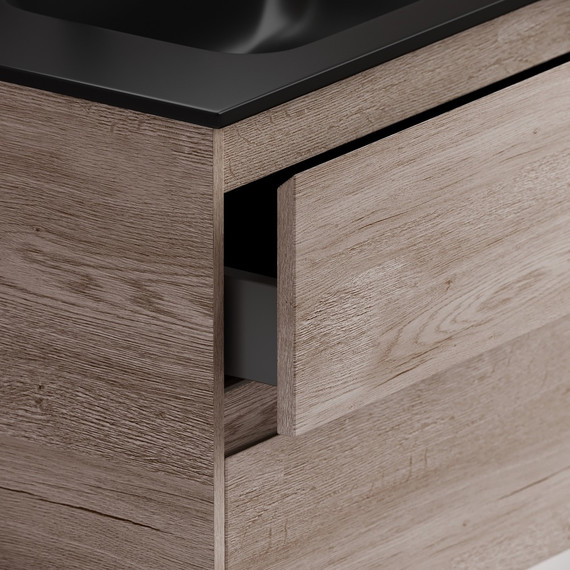 Тумба напольная с раковиной-столешницей Sancos Libra Floor 100 см LB100FEG, дуб галифакс натуральный (раковина Element CN7003MB) - 6 Тумба напольная с раковиной-столешницей Sancos Libra Floor 100 см LB100FEG, дуб галифакс натуральный (раковина Element CN7003MB) фото 6