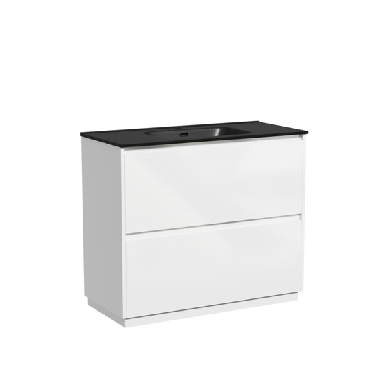 Тумба напольная с раковиной-столешницей Sancos Libra Floor 100 см LB100FW (раковина Element CN7003MB) - 2 Тумба напольная с раковиной-столешницей Sancos Libra Floor 100 см LB100FW (раковина Element CN7003MB) фото 2