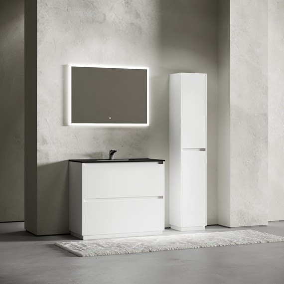 Тумба напольная с раковиной-столешницей Sancos Libra Floor 100 см LB100FW (раковина Element CN7003MB) - 6 Тумба напольная с раковиной-столешницей Sancos Libra Floor 100 см LB100FW (раковина Element CN7003MB) фото 6