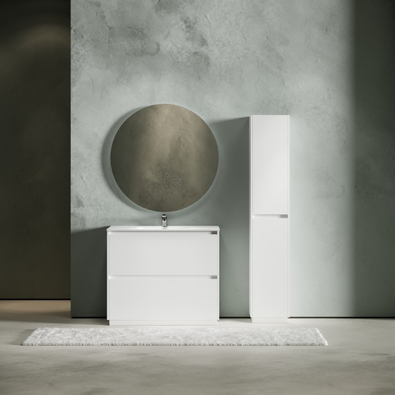 Тумба напольная с раковиной-столешницей Sancos Libra Floor 100 см LB100FW (раковина Element CN7003) - 8 Тумба напольная с раковиной-столешницей Sancos Libra Floor 100 см LB100FW (раковина Element CN7003) фото 8