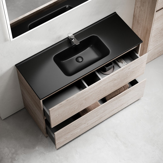 Тумба напольная с раковиной-столешницей Sancos Libra Floor 120 см LB120F-1EG, дуб галифакс натуральный (раковина Element CN7006MB) - 4 Тумба напольная с раковиной-столешницей Sancos Libra Floor 120 см LB120F-1EG, дуб галифакс натуральный (раковина Element CN7006MB) фото 4