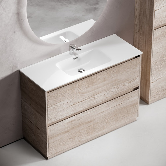 Тумба напольная с раковиной-столешницей Sancos Libra Floor 120 см LB120F-1EG, дуб галифакс натуральный (раковина Element CN7006) - 6 Тумба напольная с раковиной-столешницей Sancos Libra Floor 120 см LB120F-1EG, дуб галифакс натуральный (раковина Element CN7006) фото 6