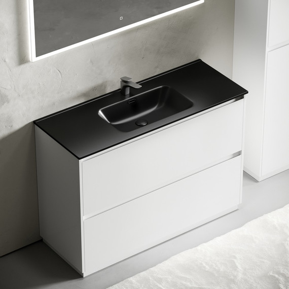 Тумба напольная с раковиной-столешницей Sancos Libra Floor 120 см LB120F-1W (раковина Element CN7006MB) - 4 Тумба напольная с раковиной-столешницей Sancos Libra Floor 120 см LB120F-1W (раковина Element CN7006MB) фото 4