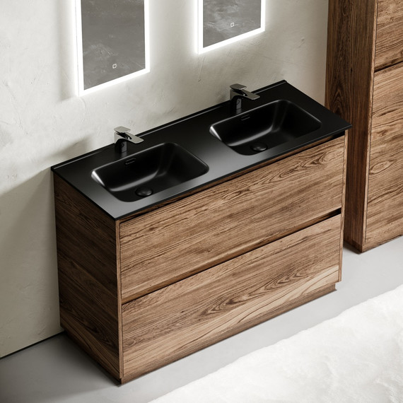 Тумба напольная с раковиной Sancos Libra Floor 120 см LB120F-2ECH, дуб чарльстон (раковина Element CN7004MB) - 6 Тумба напольная с раковиной Sancos Libra Floor 120 см LB120F-2ECH, дуб чарльстон (раковина Element CN7004MB) фото 6