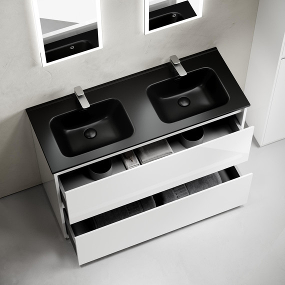 Тумба напольная с раковиной Sancos Libra Floor 120 см LB120F-2W (раковина Element CN7004MB) - 6 Тумба напольная с раковиной Sancos Libra Floor 120 см LB120F-2W (раковина Element CN7004MB) фото 6