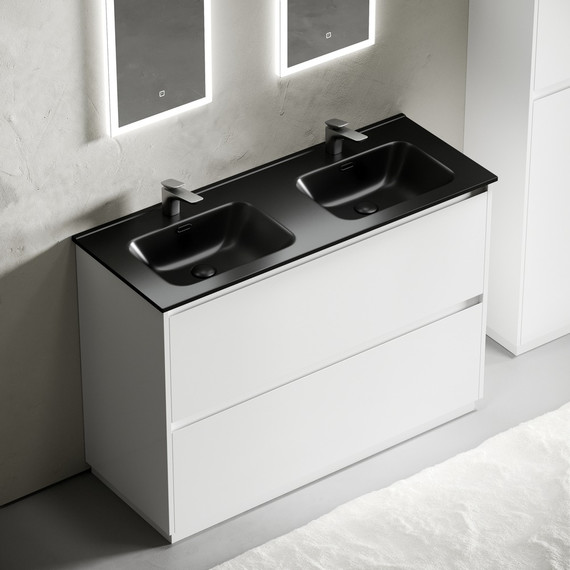 Тумба напольная с раковиной Sancos Libra Floor 120 см LB120F-2W (раковина Element CN7004MB) - 4 Тумба напольная с раковиной Sancos Libra Floor 120 см LB120F-2W (раковина Element CN7004MB) фото 4