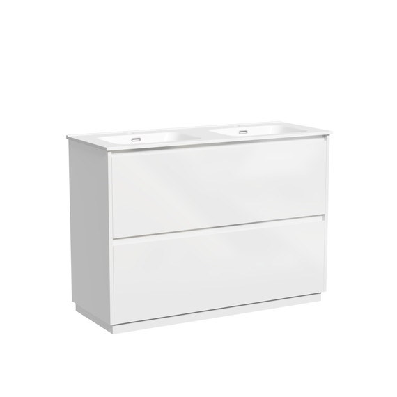 Тумба напольная с раковиной Sancos Libra Floor 120 см LB120F-2W (раковина Element CN7004) - 2 Тумба напольная с раковиной Sancos Libra Floor 120 см LB120F-2W (раковина Element CN7004) фото 2