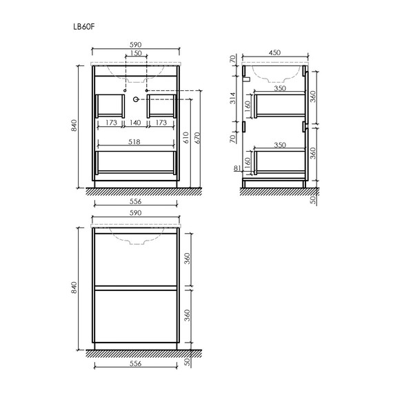 Тумба напольная с раковиной Sancos Libra Floor 60 см LB60FECH, дуб чарльстон (раковина Element CN7001MB) - 11 Тумба напольная с раковиной Sancos Libra Floor 60 см LB60FECH, дуб чарльстон (раковина Element CN7001MB) фото 11