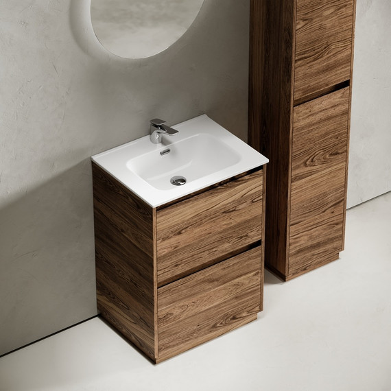 Тумба напольная с раковиной Sancos Libra Floor 60 см LB60FECH, дуб чарльстон (раковина Element CN7001) - 4 Тумба напольная с раковиной Sancos Libra Floor 60 см LB60FECH, дуб чарльстон (раковина Element CN7001) фото 4