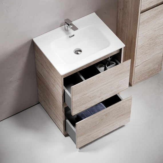 Тумба напольная с раковиной Sancos Libra Floor 60 см LB60FEG, дуб галифакс натуральный (раковина Element CN7001) - 5 Тумба напольная с раковиной Sancos Libra Floor 60 см LB60FEG, дуб галифакс натуральный (раковина Element CN7001) фото 5