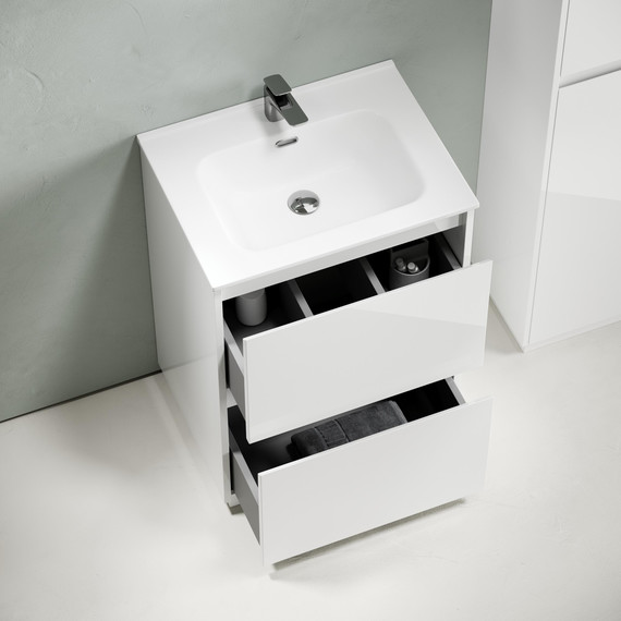 Тумба напольная с раковиной Sancos Libra Floor 60 см LB60FW (раковина Element CN7001) - 6 Тумба напольная с раковиной Sancos Libra Floor 60 см LB60FW (раковина Element CN7001) фото 6