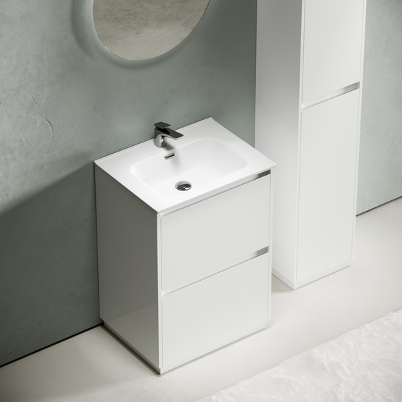 Тумба напольная с раковиной Sancos Libra Floor 60 см LB60FW (раковина Element CN7001) - 4 Тумба напольная с раковиной Sancos Libra Floor 60 см LB60FW (раковина Element CN7001) фото 4