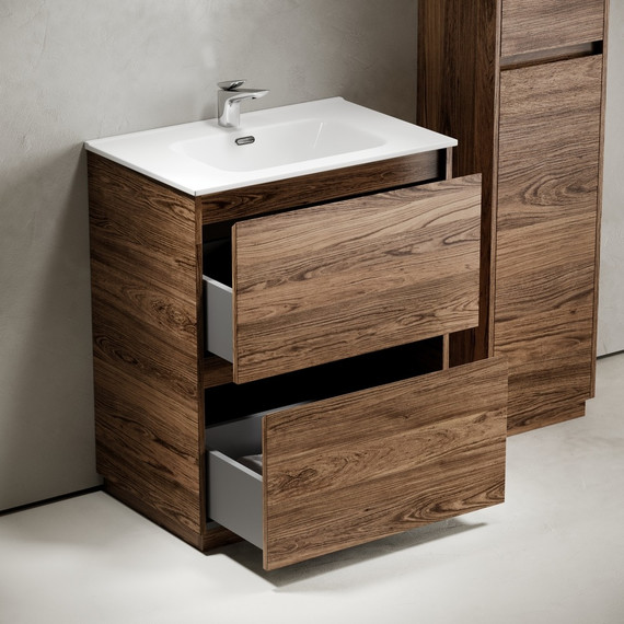 Тумба напольная с раковиной-столешницей Sancos Libra Floor 70 см LB70FECH, дуб чарльстон (раковина Element CN7007) - 5 Тумба напольная с раковиной-столешницей Sancos Libra Floor 70 см LB70FECH, дуб чарльстон (раковина Element CN7007) фото 5