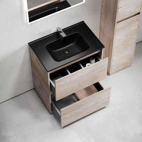 Тумба напольная с раковиной-столешницей Sancos Libra Floor 70 см LB70FEG, дуб галифакс натуральный (раковина Element CN7007MB) - 4 Тумба напольная с раковиной-столешницей Sancos Libra Floor 70 см LB70FEG, дуб галифакс натуральный (раковина Element CN7007MB) фото 4