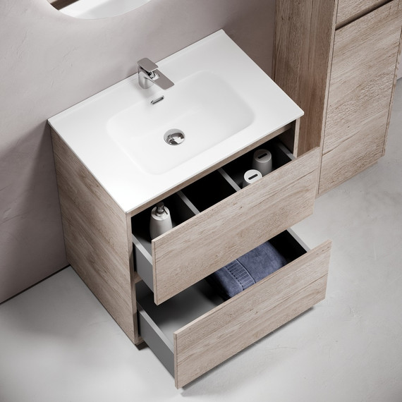 Тумба напольная с раковиной-столешницей Sancos Libra Floor 70 см LB70FEG, дуб галифакс натуральный (раковина Element CN7007) - 5 Тумба напольная с раковиной-столешницей Sancos Libra Floor 70 см LB70FEG, дуб галифакс натуральный (раковина Element CN7007) фото 5