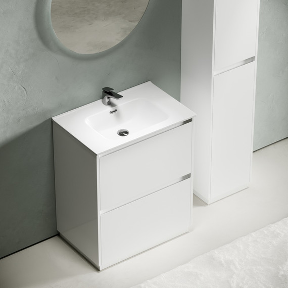 Тумба напольная с раковиной-столешницей Sancos Libra Floor 70 см LB70FW (раковина Element CN7007) - 4 Тумба напольная с раковиной-столешницей Sancos Libra Floor 70 см LB70FW (раковина Element CN7007) фото 4