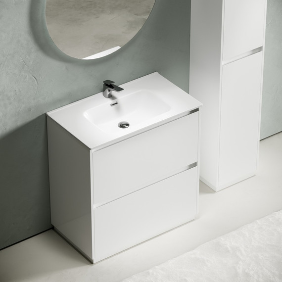 Тумба напольная с раковиной Sancos Libra Floor 80 см LB80FW (раковина Element CN7005) - 4 Тумба напольная с раковиной Sancos Libra Floor 80 см LB80FW (раковина Element CN7005) фото 4