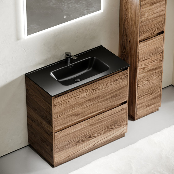 Тумба напольная с раковиной-столешницей Sancos Libra Floor 90 см LB90FECH, дуб чарльстон (раковина Element CN7002MB) - 6 Тумба напольная с раковиной-столешницей Sancos Libra Floor 90 см LB90FECH, дуб чарльстон (раковина Element CN7002MB) фото 6