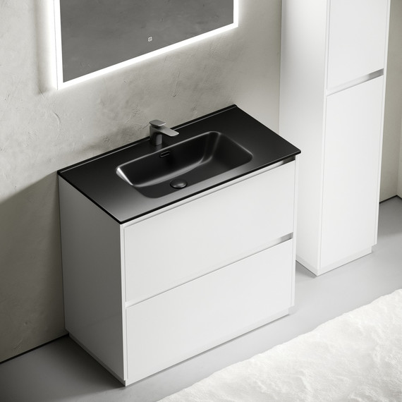 Тумба напольная с раковиной-столешницей Sancos Libra Floor 90 см LB90FW (раковина Element CN7002MB) - 4 Тумба напольная с раковиной-столешницей Sancos Libra Floor 90 см LB90FW (раковина Element CN7002MB) фото 4