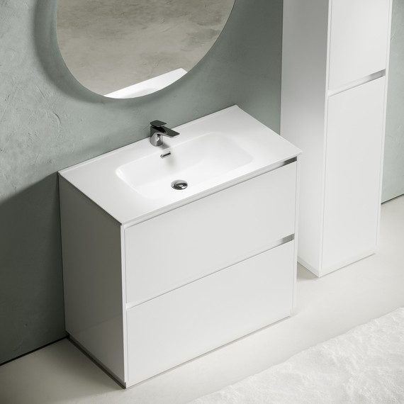 Тумба напольная с раковиной-столешницей Sancos Libra Floor 90 см LB90FW (раковина Element CN7002) - 4 Тумба напольная с раковиной-столешницей Sancos Libra Floor 90 см LB90FW (раковина Element CN7002) фото 4