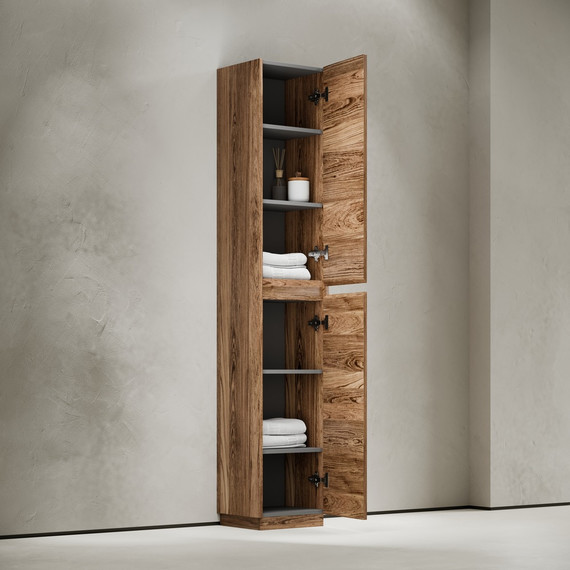 Пенал напольный Sancos Libra Floor 35 см PLB35FECH, дуб чарльстон - 12 Пенал напольный Sancos Libra Floor 35 см PLB35FECH, дуб чарльстон фото 12