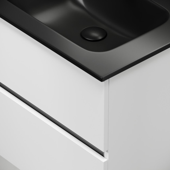 Тумба подвесная с раковиной Sancos Urban 60 см UR60W (раковина Element CN7001MB) - 8 Тумба подвесная с раковиной Sancos Urban 60 см UR60W (раковина Element CN7001MB) фото 8