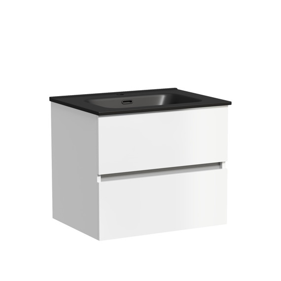 Тумба подвесная с раковиной Sancos Urban 60 см UR60W (раковина Element CN7001MB) - 2 Тумба подвесная с раковиной Sancos Urban 60 см UR60W (раковина Element CN7001MB) фото 2