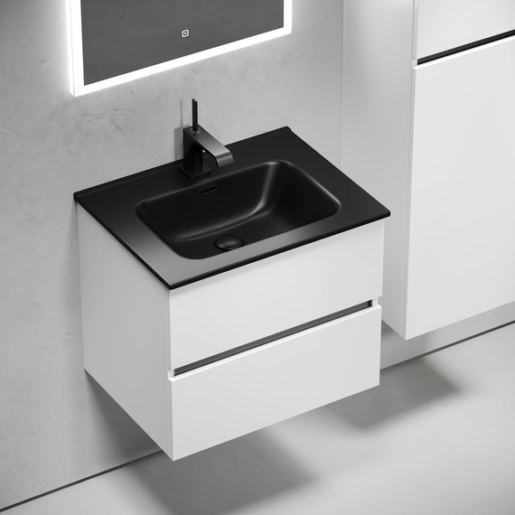 Тумба подвесная с раковиной Sancos Urban 60 см UR60W (раковина Element CN7001MB) - 4 Тумба подвесная с раковиной Sancos Urban 60 см UR60W (раковина Element CN7001MB) фото 4