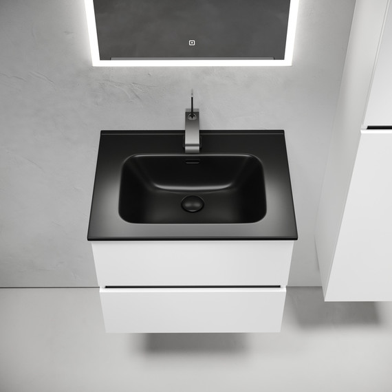 Тумба подвесная с раковиной Sancos Urban 60 см UR60W (раковина Element CN7001MB) - 5 Тумба подвесная с раковиной Sancos Urban 60 см UR60W (раковина Element CN7001MB) фото 5