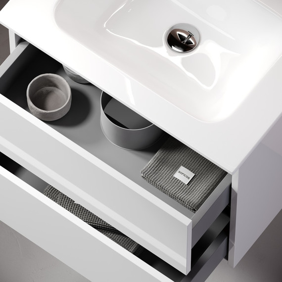 Тумба подвесная с раковиной Sancos Urban 60 см UR60W (раковина Element CN7001) - 6 Тумба подвесная с раковиной Sancos Urban 60 см UR60W (раковина Element CN7001) фото 6