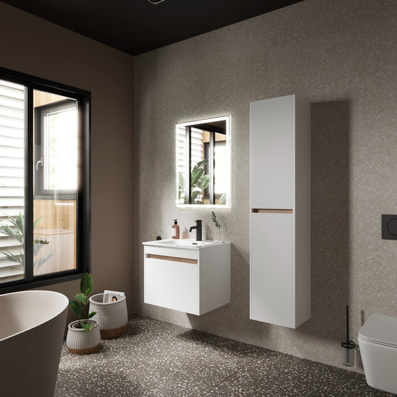 Тумба подвесная с раковиной Sancos Smart 60 см SM60W - 5 Тумба подвесная с раковиной Sancos Smart 60 см SM60W фото 5