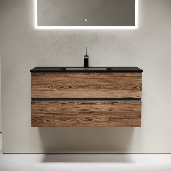 Тумба подвесная с раковиной-столешницей Sancos Urban 100 см UR100ECH, дуб чарльстон (раковина Element CN7003MB) - 3 Тумба подвесная с раковиной-столешницей Sancos Urban 100 см UR100ECH, дуб чарльстон (раковина Element CN7003MB) фото 3