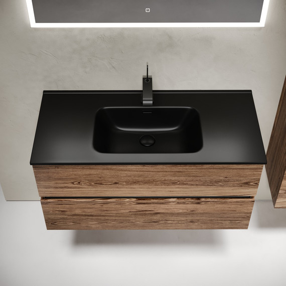 Тумба подвесная с раковиной-столешницей Sancos Urban 100 см UR100ECH, дуб чарльстон (раковина Element CN7003MB) - 5 Тумба подвесная с раковиной-столешницей Sancos Urban 100 см UR100ECH, дуб чарльстон (раковина Element CN7003MB) фото 5